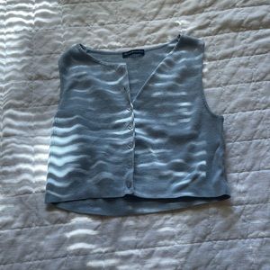 Brandy Melville Blue Polo Tank Top OS